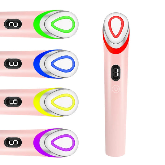 7 Colors Age-R Booster Pro Facial Skin Care Beauty Device EMS Microcurrent Lift Massager Home Use-Valentine's Day gift