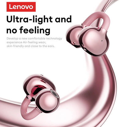Choice Lenovo LE302 OWS Wireless Ear Clip Earbuds Bluetooth Low Latency HD Call HiFi Stereo Music Sports Open Ear Headphones New
